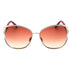Tom Ford FT1091 16T shiny palladium / gradient bordeaux Sunglasses One Size